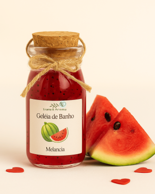 Geleia de Banho de Melancia 100ml – Frescor Sensorial em Embalagem de Vidro
