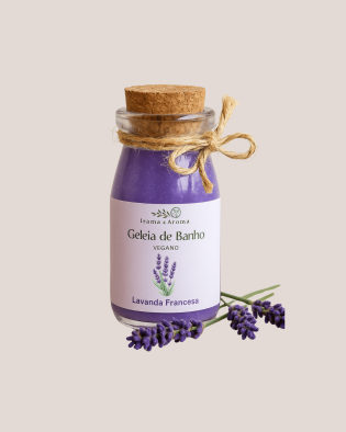 Geleia de Banho de Lavanda Francesa – Textura Sensorial e Relaxamento Profundo