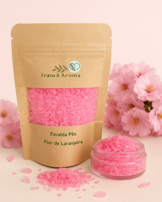 Escalda-Pés de Flor de Laranjeira 120g – Frescor Floral e Equilíbrio