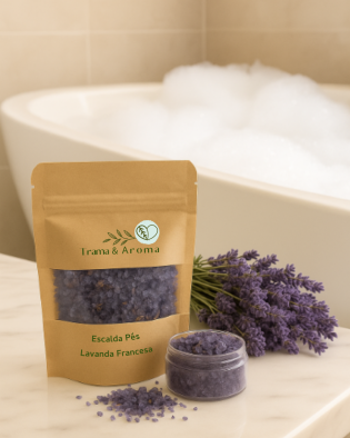 Escalda-Pés de Lavanda Francesa 120g – Relaxamento Profundo e Aroma Elegante
