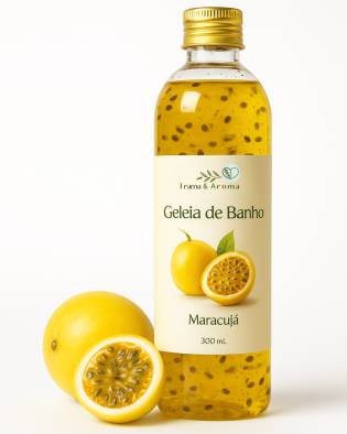 Geleia de Banho de Maracujá 300ml – Aroma Calmante e Textura Sensorial Tropical