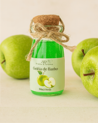 Geleia de Banho de Maçã Verde – Frescor Frutado com Textura Sensorial