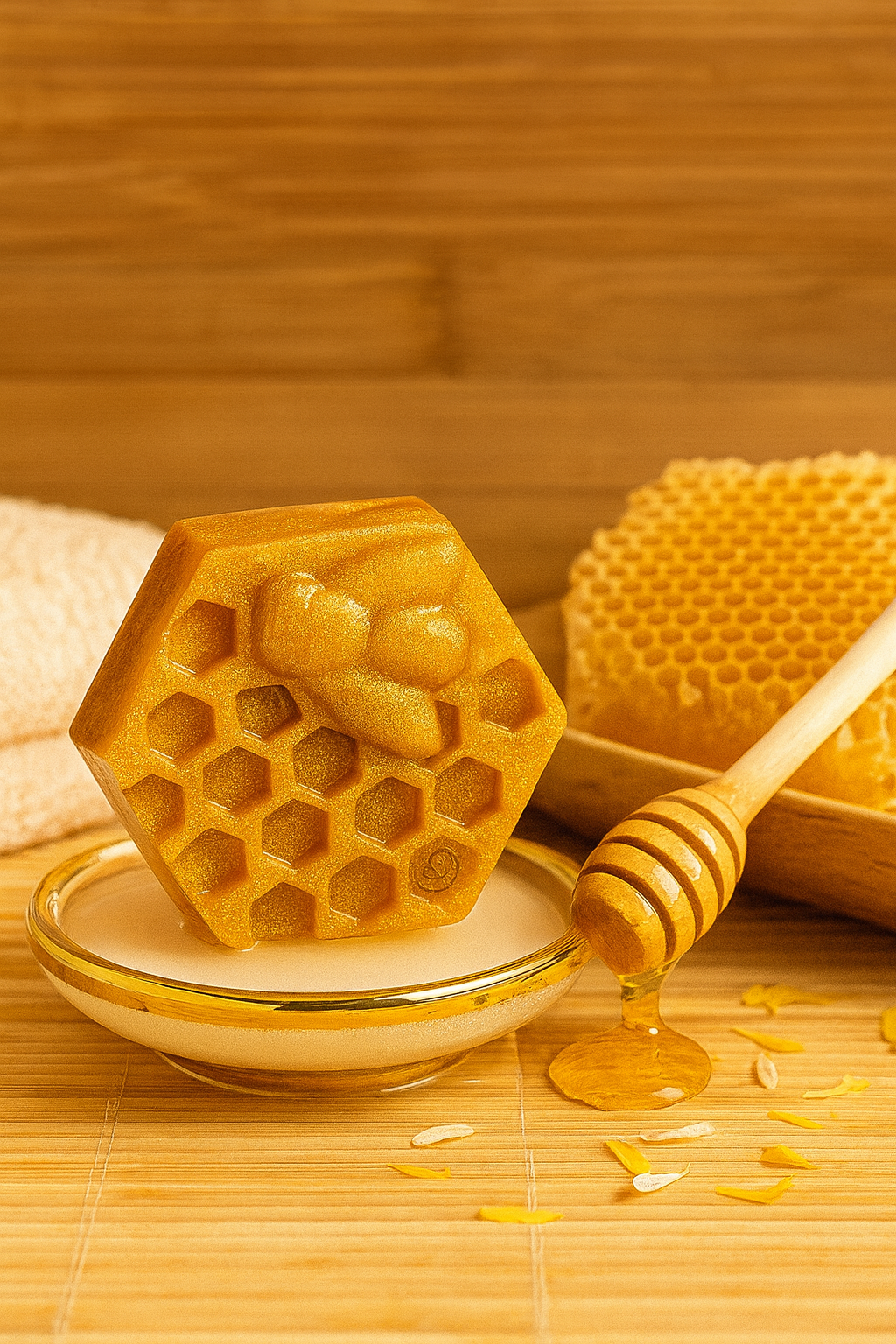 Sabonete Artesanal de Mel e Própolis – Hidratação e Proteção Natural