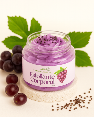 Esfoliante Corporal de Uva 200g – Renovação e Perfume Frutado