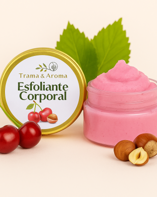 Esfoliante Corporal de Cereja com Avelã 100g – Frescor Doce e Toque Acolhedor