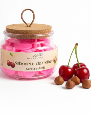 Sabonete de Colher Cereja & Avelã – Aroma Doce e Textura Cremosa
